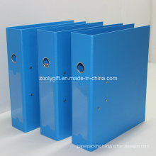 Blue / Black A4 PP Lever Arch File Folder with Metal Edge Protector and Spine Label Pocket